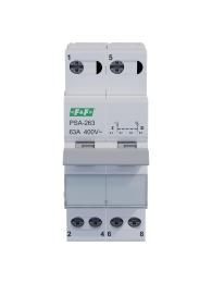 Перемикач мережа-генератор F&F PSA-263,  63A, 1-0-2