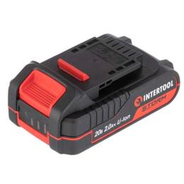 Акумулятор INTERTOOL WT-0340 20 В, Li-ion, 2.0 Аг, індикатор рівня заряду