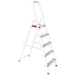 Стрем'янка з алюмінію INTERTOOL LT-1005 5 сходинок, висота до платформи - 1065 мм