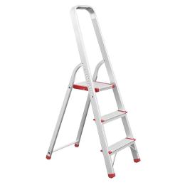 Стрем'янка з алюмінію INTERTOOL LT-1003 3 сходинки, висота до платформи - 630 мм
