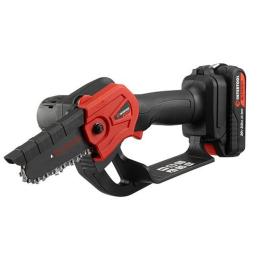 Міні-пилка ланцюгова акумуляторна STORM INTERTOOL WT-9109 20 В, шина 10 см, 4 м/с, літій-іон, 2.0 Ач