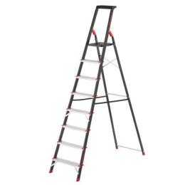 Сходи 8 ступенів INTERTOOL LT-0058 висота верхнього ступеня 1720 мм, 527x1437x2221 мм, 150 кг