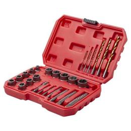 Набір екстракторів та свердел для пошкоджених болтів та гайок, 26 шт INTERTOOL SD-8009