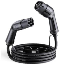 Зарядний кабель для електромобіля 22 кВт 32А 3-фази 5м Type 2 станція - Type 2 європейське авто Octa Energy (K108)