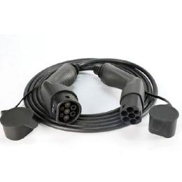 Зарядний кабель для електромобіля 7.4 кВт 32А 1-фаза 3м Type 2 (станція) - Type 2 (європейське авто) Octa Energy (K103)