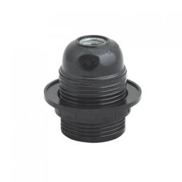 Патрон бакелітовий з юбкою Horoz Electric Е27 чорний (094-001-0004-010)