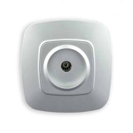 Розетка ТВ Horoz Electric ELA срібло (112-007-0009-020)