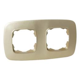 Рамка 2-на Horoz Electric ELA золото (112-007-0012-030)