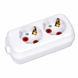 Колодка Horoz Electric 2 гнізда з заземленням (200-200-201)