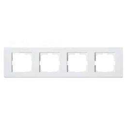 Рамка 4-на GRANO білий (400-010000-228)