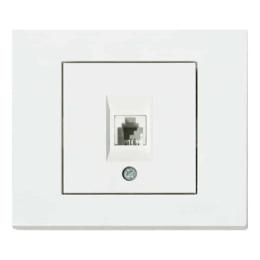 Розетка телефонна біла GRANO (400-010300-221)