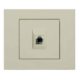 Розетка телефонна кремова GRANO (400-020300-221)