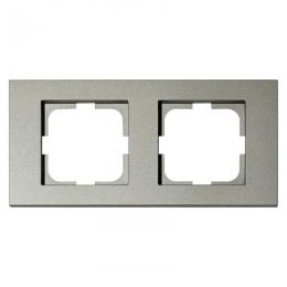 Рамка 2-на антрацит GRANO (400-130000-226)