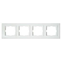Рамка 4-на біла MINA (401-010000-228)