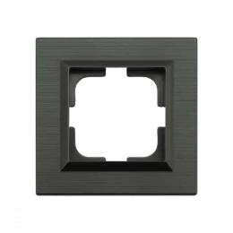 Рамка одинарна QUANTUM сірий магніт (405-310000-096)