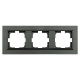 Рамка 3-на QUANTUM сірий магніт (405-310000-227)