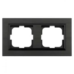 Рамка 2-на QUANTUM антрацит (405-350000-226)