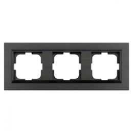 Рамка 3-на QUANTUM антрацит (405-350000-227)