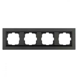Рамка 4-на QUANTUM антрацит (405-350000-228)