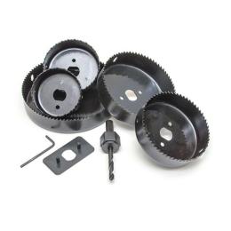 Набір корончастих свердел по дереву 64-127 мм 8 шт. INTERTOOL BT-0024