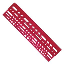 Полиця пластмасова з отворами для інструменту 610*150*45мм Intertool