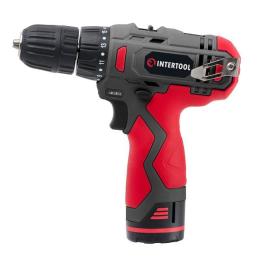 Дриль-шуруповерт акумуляторний Li-Ion, 12В, 30 Нм, 1 акумулятор 1,3 Ач  INTERTOOL DT-0310