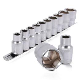 Набір головок на планці 10-24,1/2,10 од. INTERTOOL ET-6011