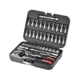 Набір інструментів 46 од. STORM, 1/4, Сr-V INTERTOOL ET-8046