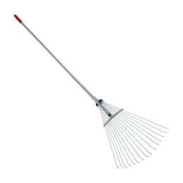 Граблі віялові 15 прутів, металева рукоятка, регулювання ширини робочої поверхні. INTERTOOL FT-3004