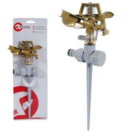 Дощуватель пульсуючий з повної / часткової зоною поливу на міліці, круг/сектор поливу до 12 м. Brass, Zinc all INTERTOOL GE-0052