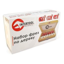 Набір фрез по дереву 6 од. INTERTOOL HT-0072
