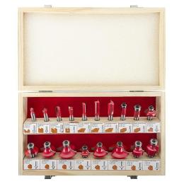 Набір фрез по дереву, 18 шт. INTERTOOL HT-0073