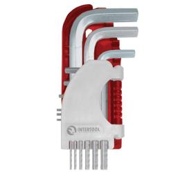 Набір Г-образних шестигранних ключів 9 шт., 1,5-10 мм Small INTERTOOL HT-1801