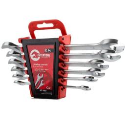 Набір комбінованих ключів 6 шт., 6-17 мм Cr-V INTERTOOL HT-1001