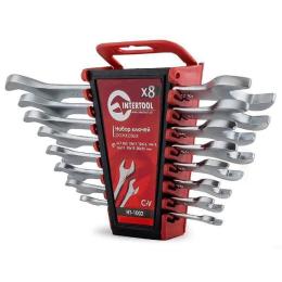 Набір комбінованих ключів 8 шт., 6-22 мм Cr.-V. INTERTOOL HT-1002