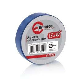 Стрічка ізоляційна 0,15 ммx17 ммx20 м синя INTERTOOL IT-0020