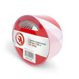 Стрічка сигнальна 50 мм*100 м INTERTOOL KT-0942