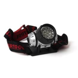 Ліхтар налобний світлодіодній, чотири режими роботи, 19 LED, батарейки 3 ААА. INTERTOOL LB-0301