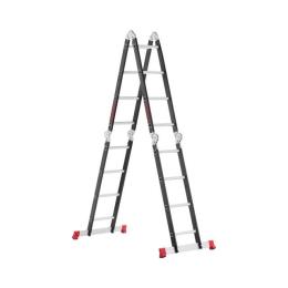 Сходи багатофункціональні трансформер 4х4ступені, сталевий профіль, 4450мм, 150 кг INTERTOOL LT-0024