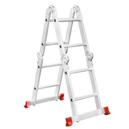 Драбина алюмінієва багатофункціональна трансформер 4*2 ступ. 2.38м INTERTOOL LT-0028