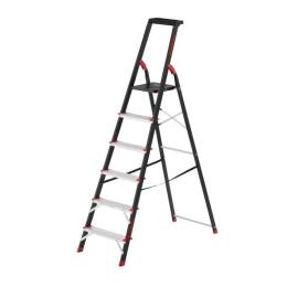 Драбина 6 ступенів, 1280мм, 481х1138х1787мм, 150кг INTERTOOL LT-0056