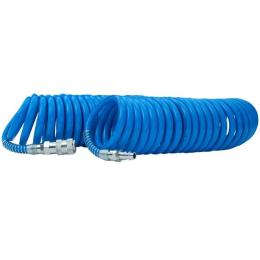 Шланг спіральний поліуретановий 6,5 х 10 мм, 20 м з швидкороз'ємними з'єднаннями INTERTOOL PT-1713