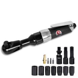 Гайковерт кутовий пневматичний в валізі і набір головок 1/2 INTERTOOL PT-1110