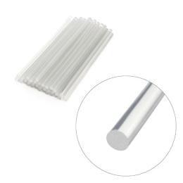 Комплект прозорих клейових стрижнів 11,2 ммx300 мм, уп. 1 кг INTERTOOL RT-1026