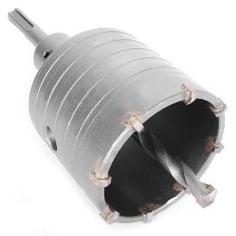 Комплект: свердло корончасте по бетону 65 мм і перехідник SDS Plus 100мм INTERTOOL SD-7065