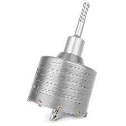 Комплект: свердло корончасте по бетону 80 мм і перехідник SDS Plus 100мм INTERTOOL SD-7080