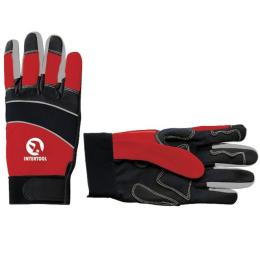 Рукавичка Microfiber зі вставками спандекса і неопрену, еластичний манжет на липучці, 9 INTERTOOL SP-0141