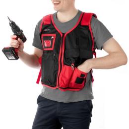 Жилет слюсарно-будівельний, 7 карманів, поліестер Intertool