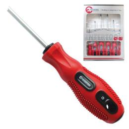 Набір викруток 6ед. (SL3x75, SL5x100, SL6x125, PH0x75, PH1x100, PH2x125) Cr-V, Ergo-design VT-2005 Intertool