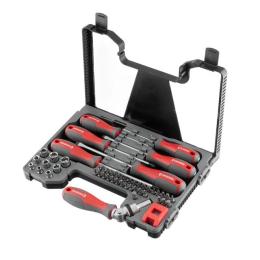 Набір викруток з комплектом насадок 51 од VT-3352 Intertool